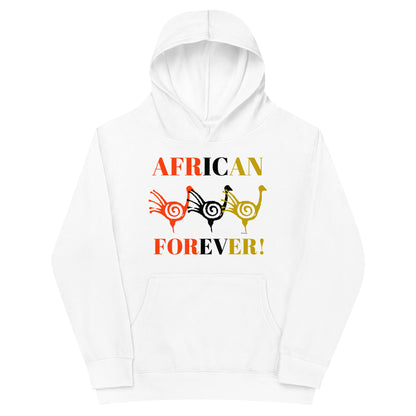 AFRICAN FOREVER Kids Fleece Hoodie by SobG Designs