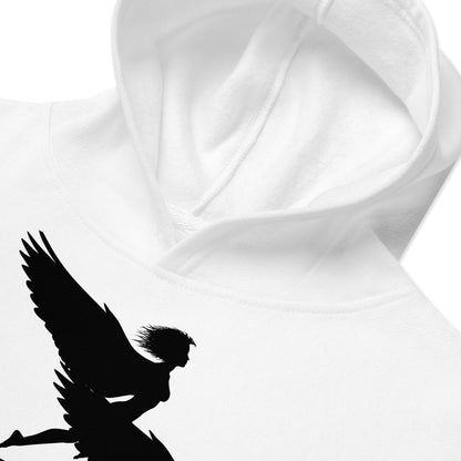 WE COULD ALWAYS FLY Kids Fleece Hoodie by SobG Designs