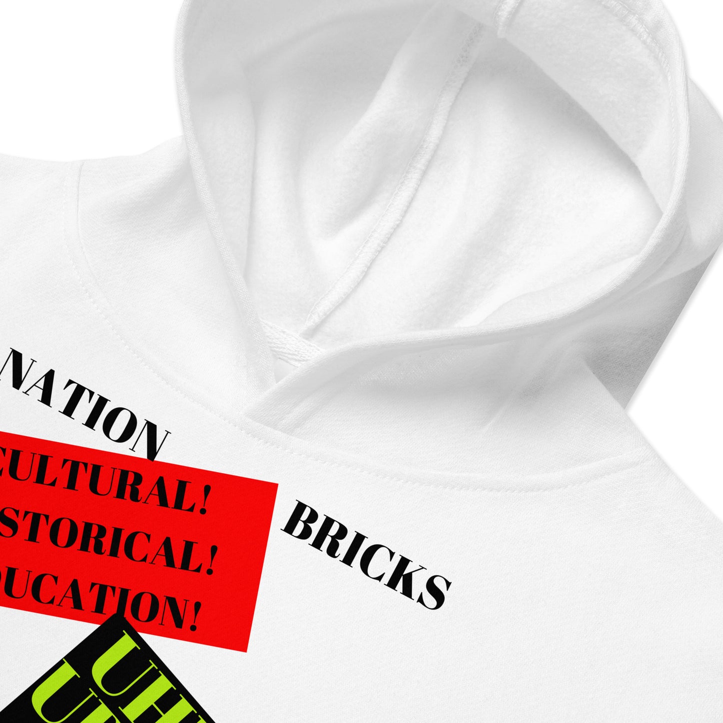 NATION BRICKS Kids Fleece Hoodie by SobG Designs