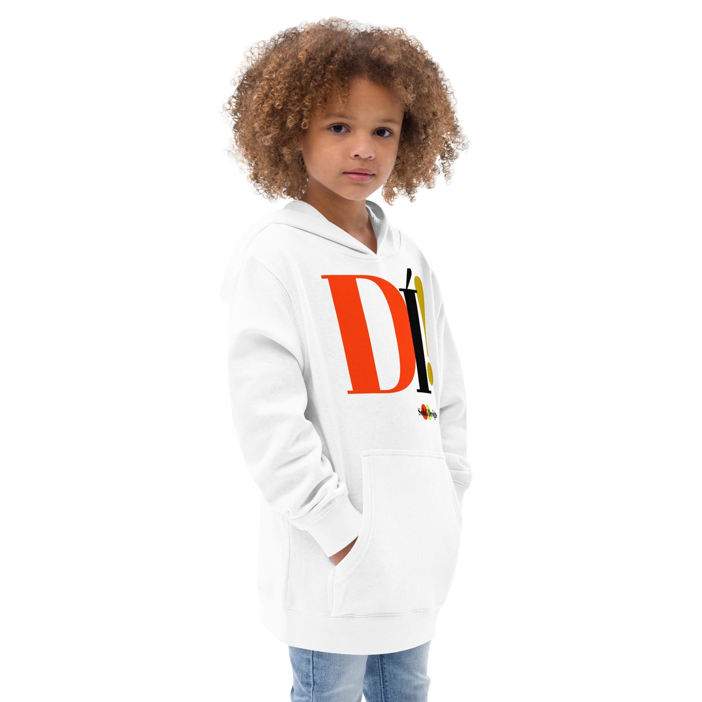 DI'! (The Yoruba) Kids Fleece Hoodie by SobG Designs