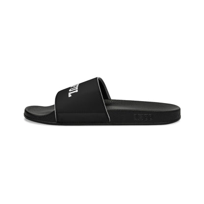 Mens Black Slide Sandals - Grateful Christian Inspiration Affirmation-3