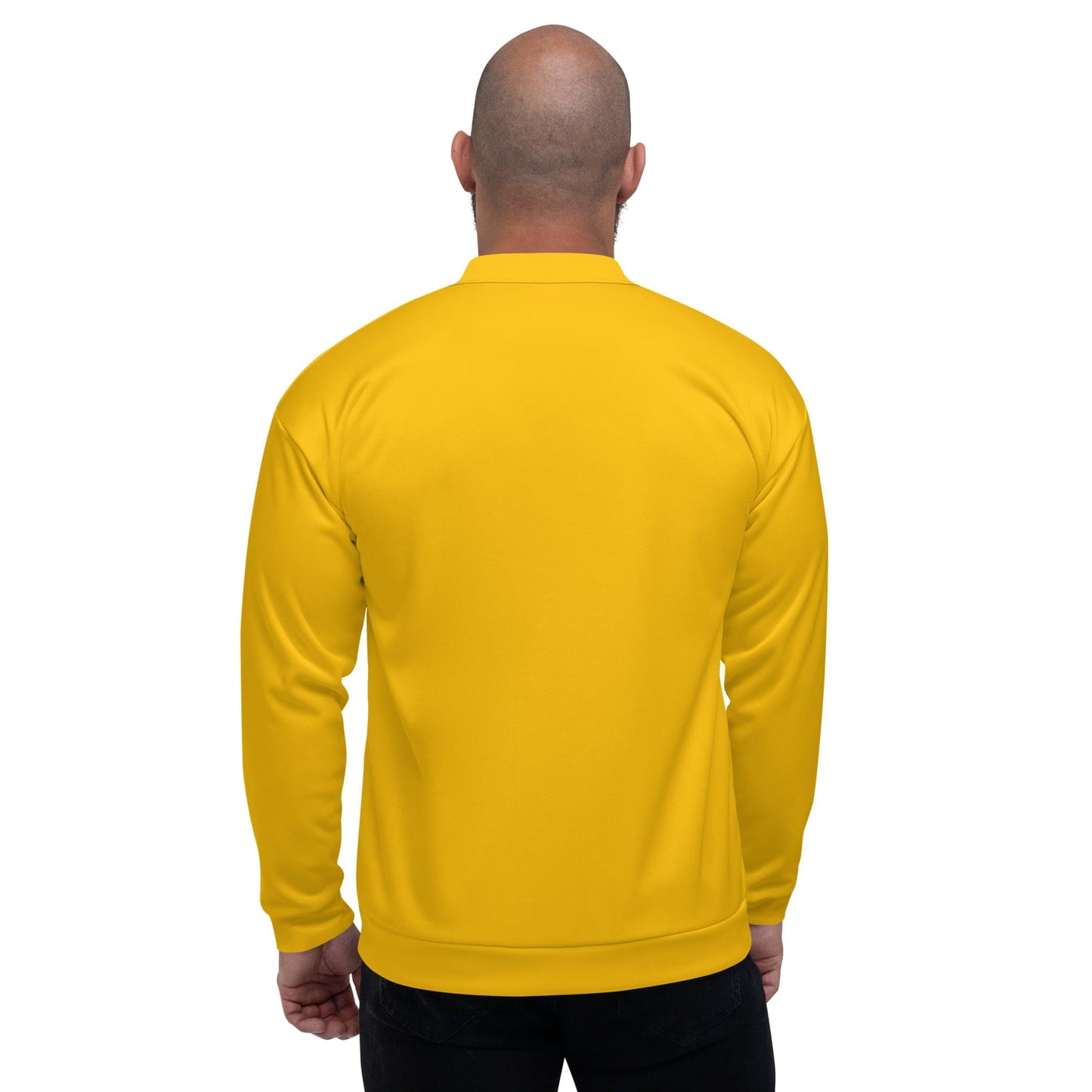Mens Bomber Jacket - Golden Yellow-1