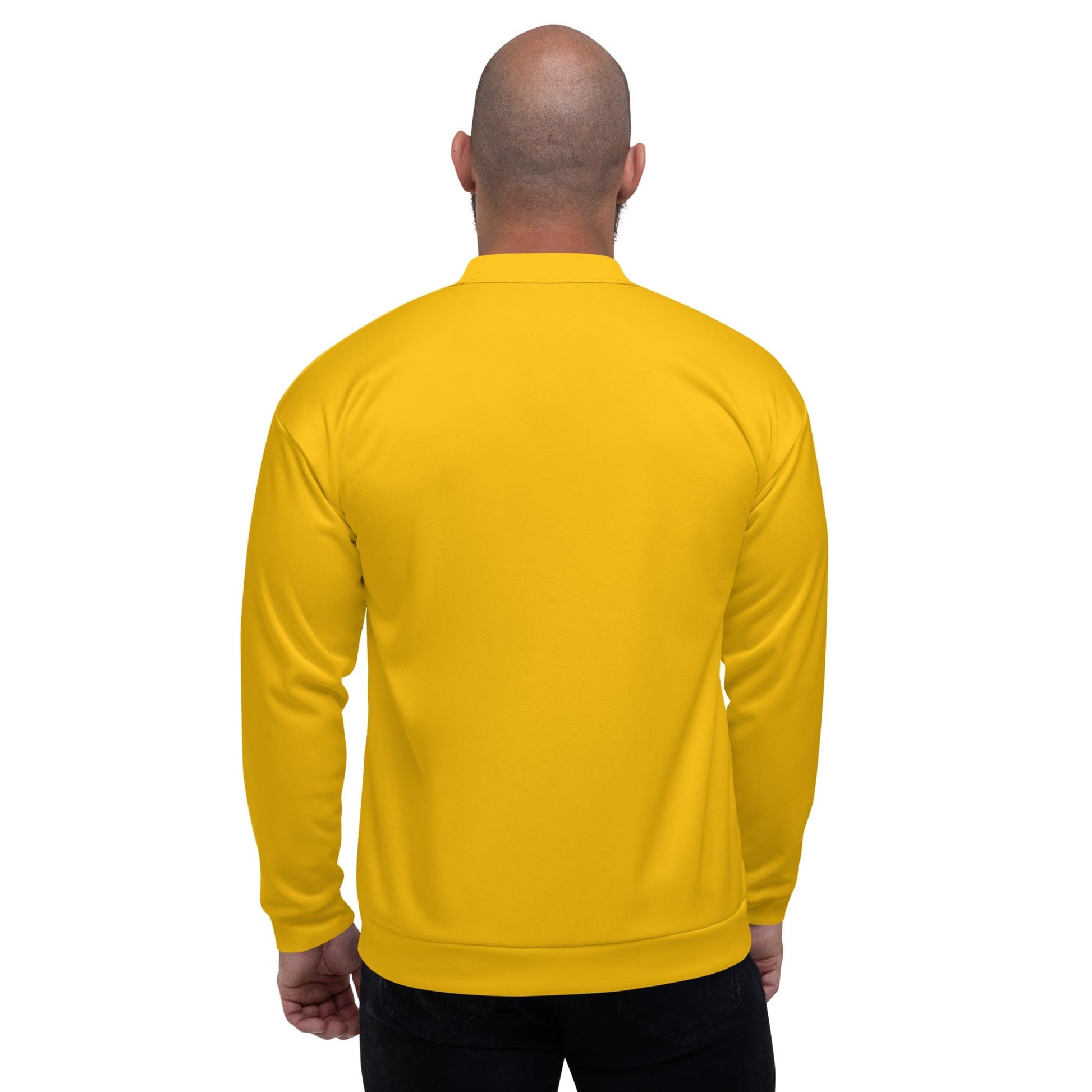Mens Bomber Jacket - Golden Yellow-1