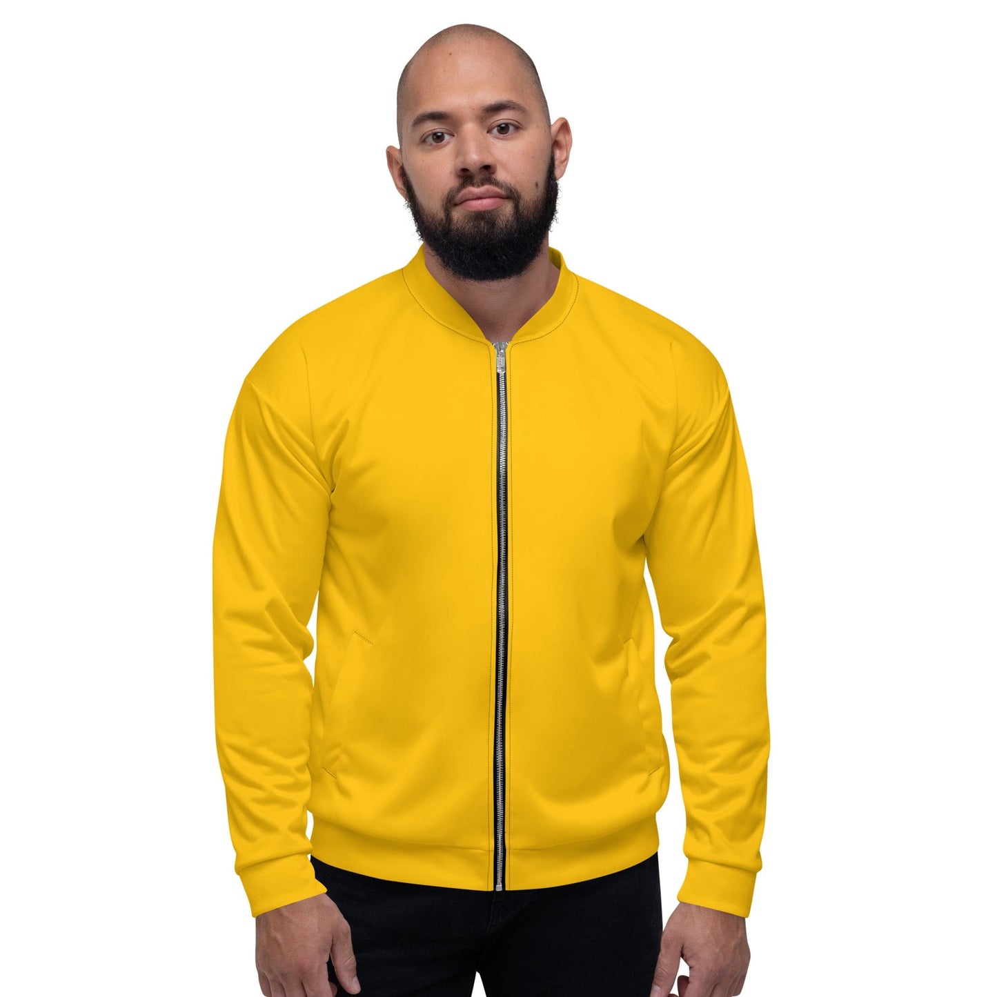 Mens Bomber Jacket - Golden Yellow-0