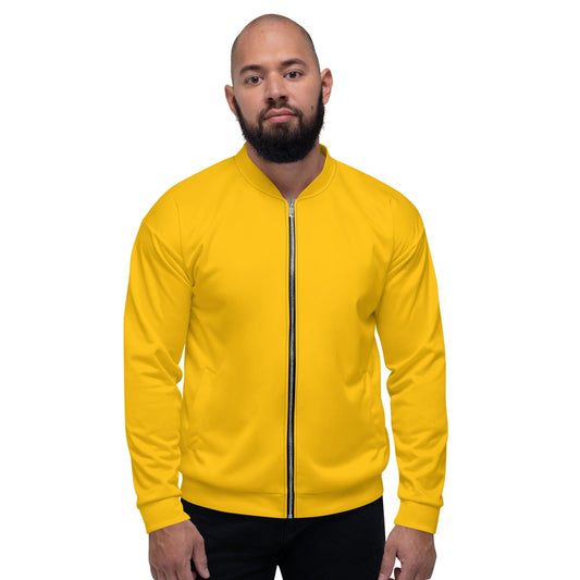 Mens Bomber Jacket - Golden Yellow-0