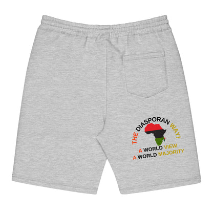 THE DIASPORAN WAY! Men's Fleece Shorts by SobG Designs