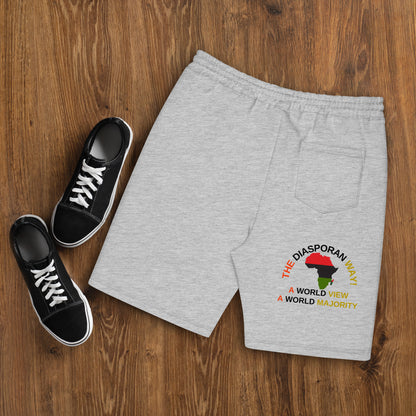 THE DIASPORAN WAY! Men's Fleece Shorts by SobG Designs