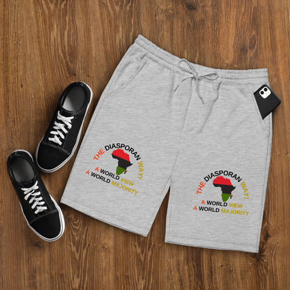 THE DIASPORAN WAY! Men's Fleece Shorts by SobG Designs