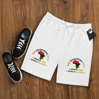 THE DIASPORAN WAY! Men's Fleece Shorts by SobG Designs