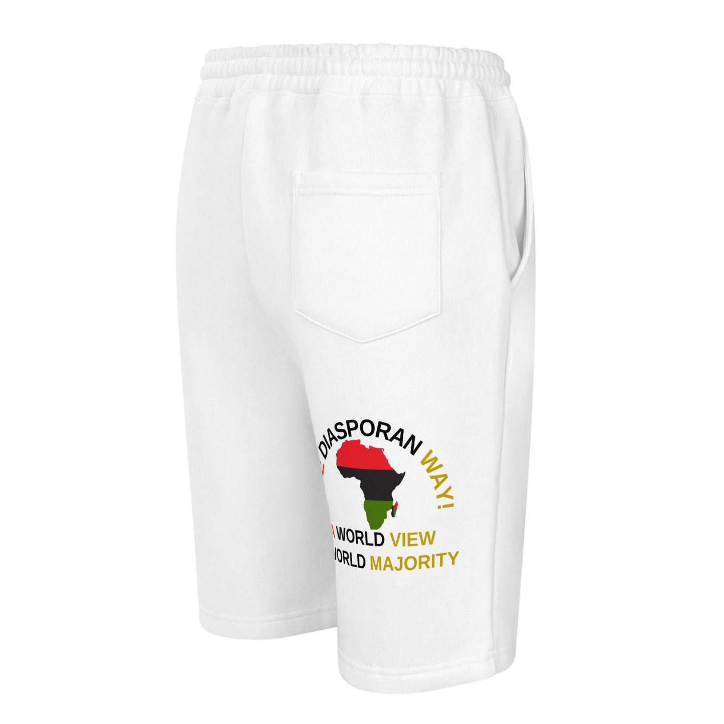 THE DIASPORAN WAY! Men's Fleece Shorts by SobG Designs