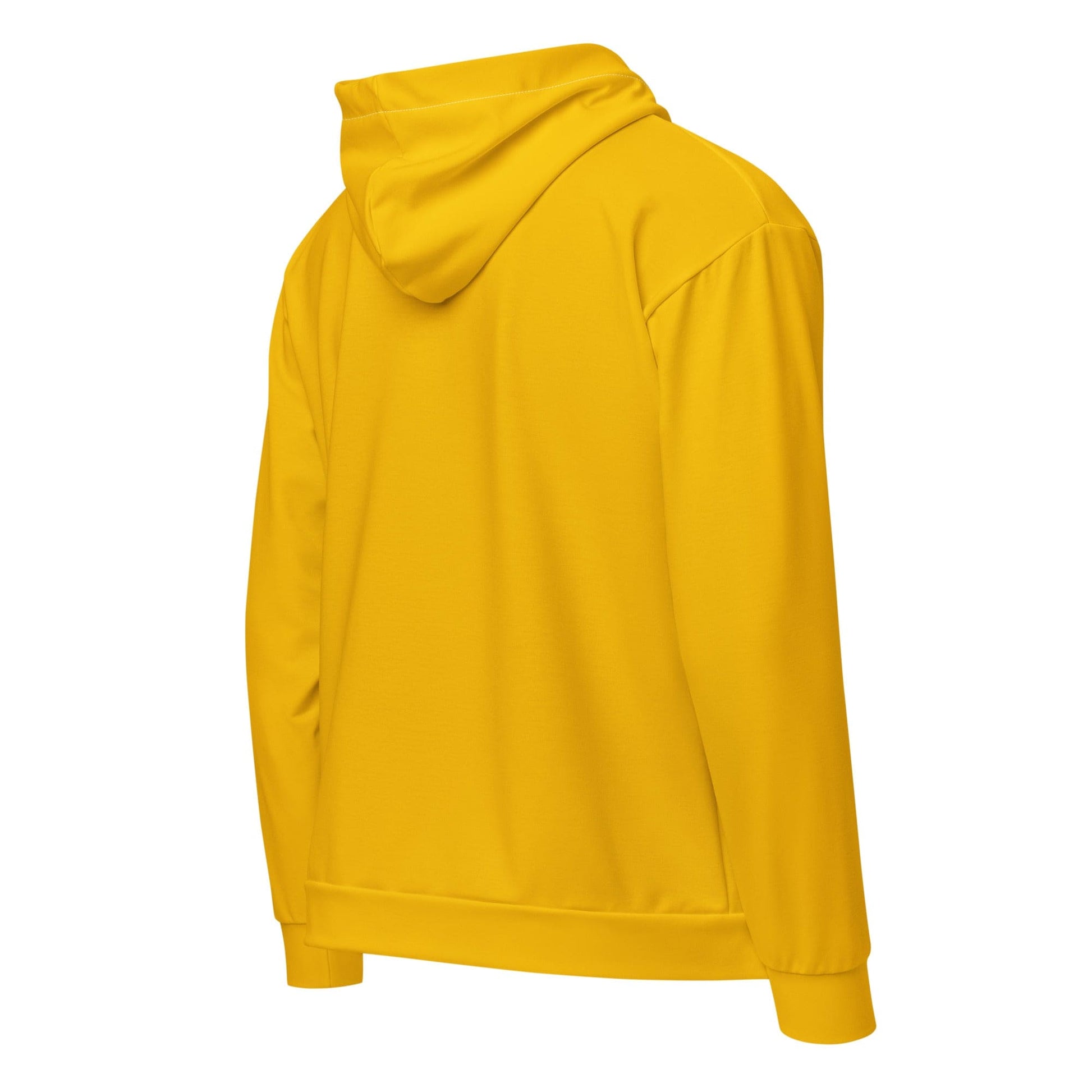 Mens Full Zip Graphic Hoodie - Golden Yellow-4