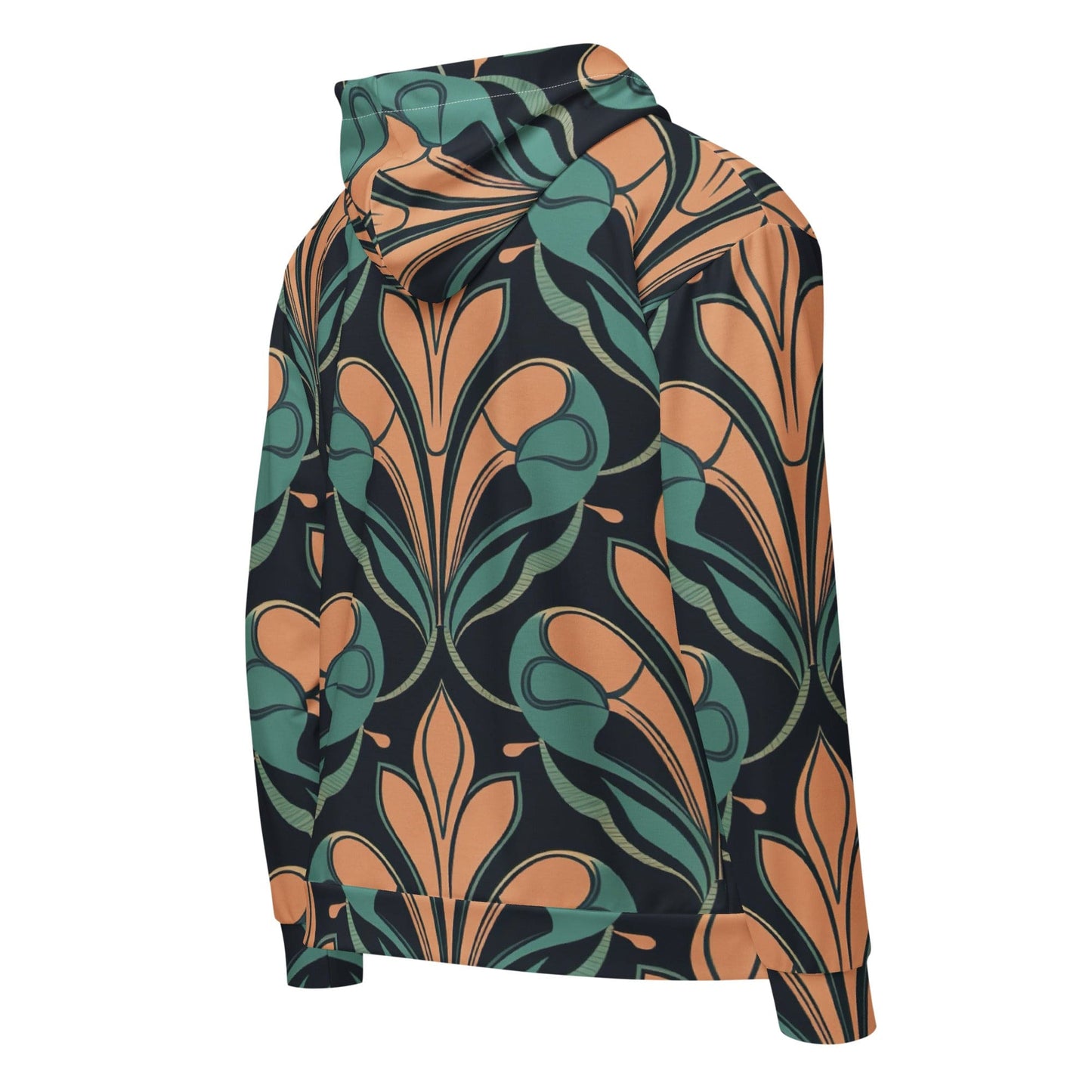 Mens Full Zip Graphic Hoodie - Retro Vintage Print-3