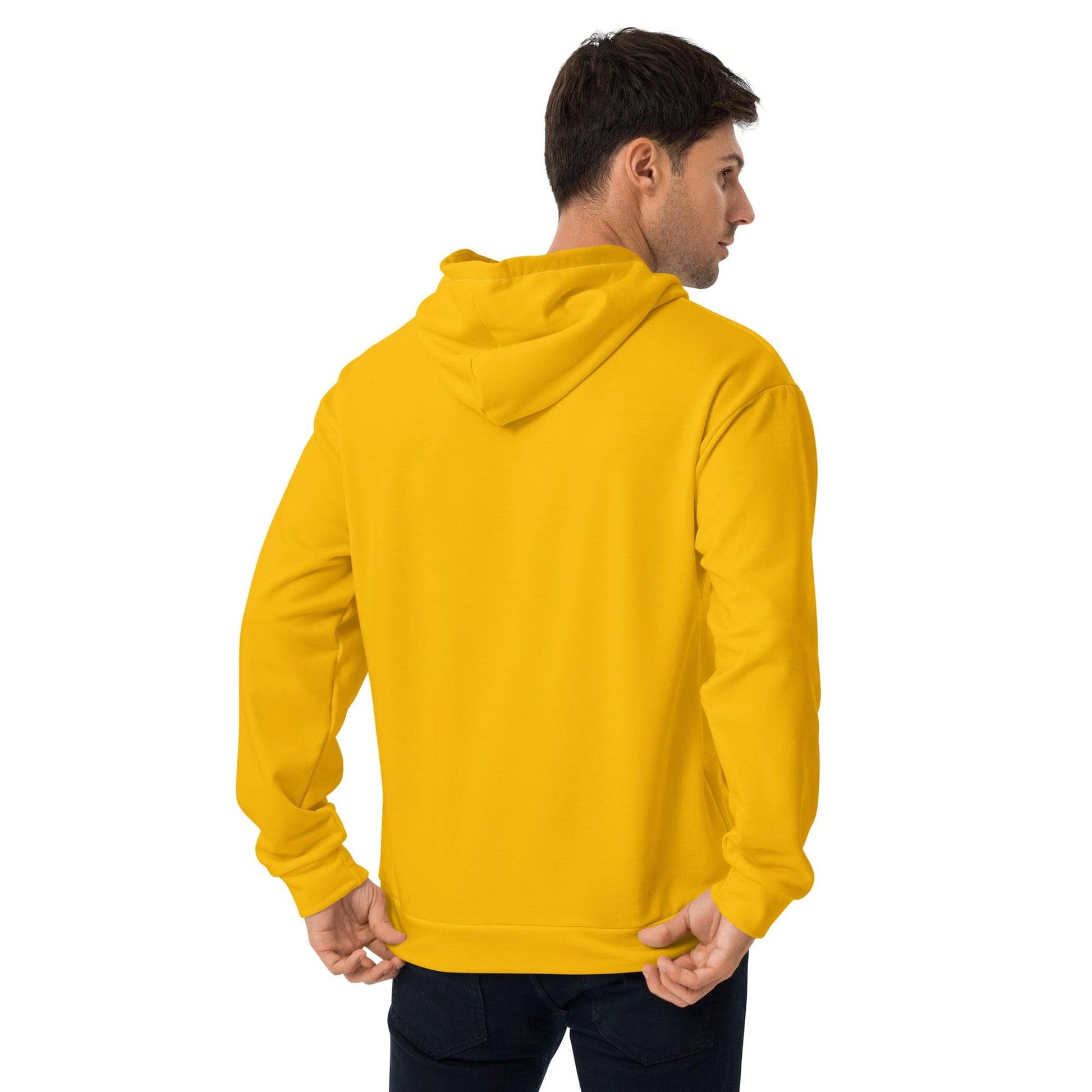 Mens Graphic Hoodie Golden Yellow-1