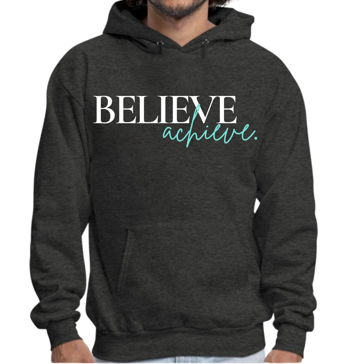Mens Graphic Hoodie Believe and Achieve-6