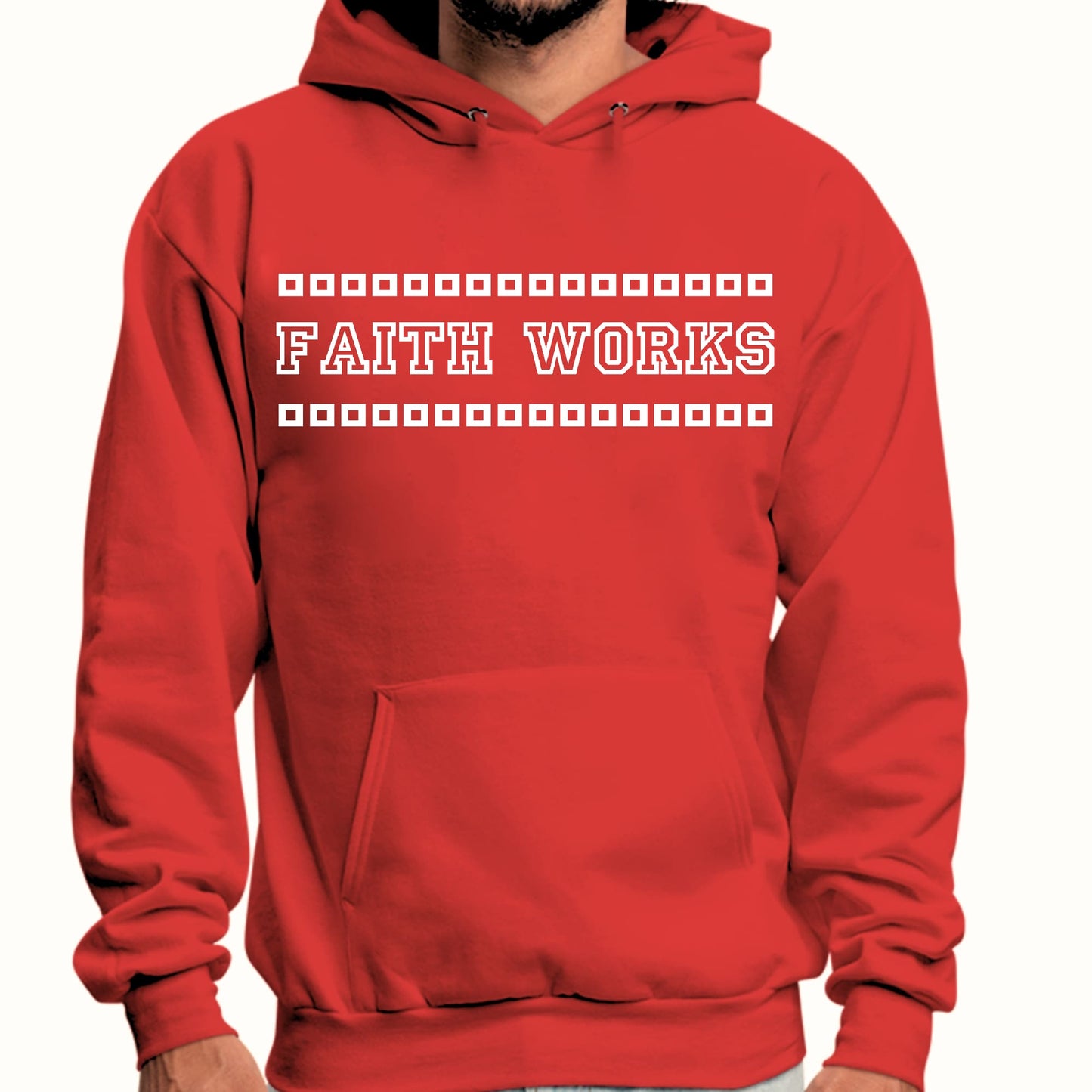 Mens Graphic Hoodie Faith Works-2