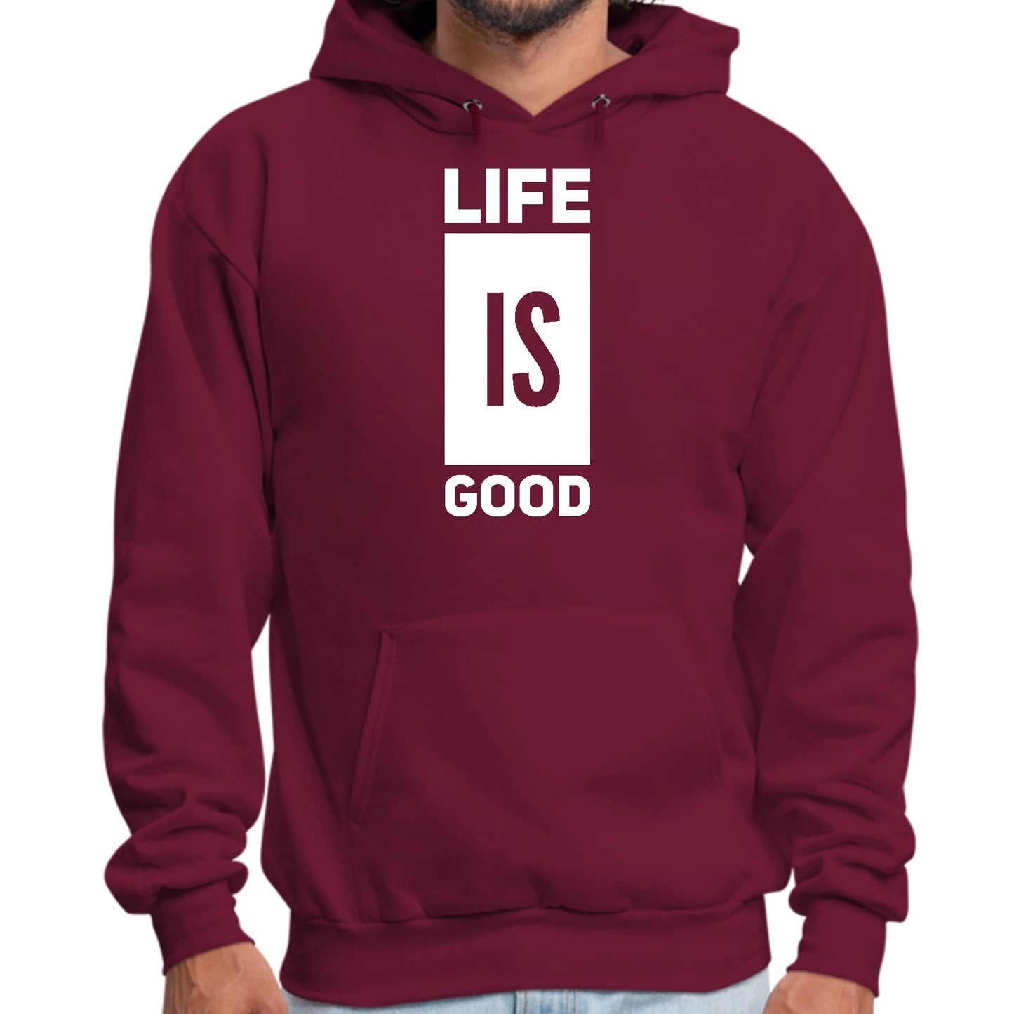 Mens Graphic Hoodie Life is Good-4
