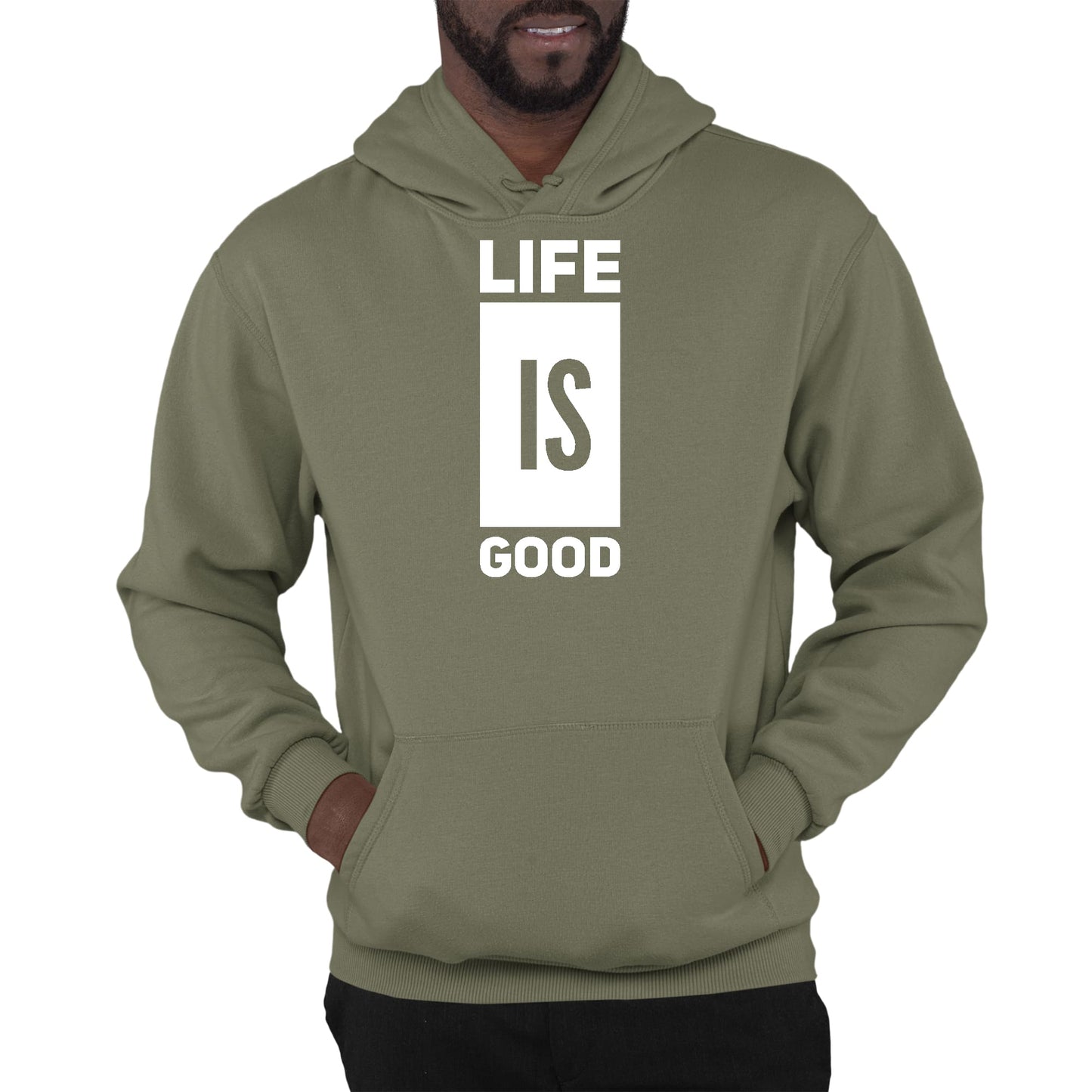Mens Graphic Hoodie Life is Good-5