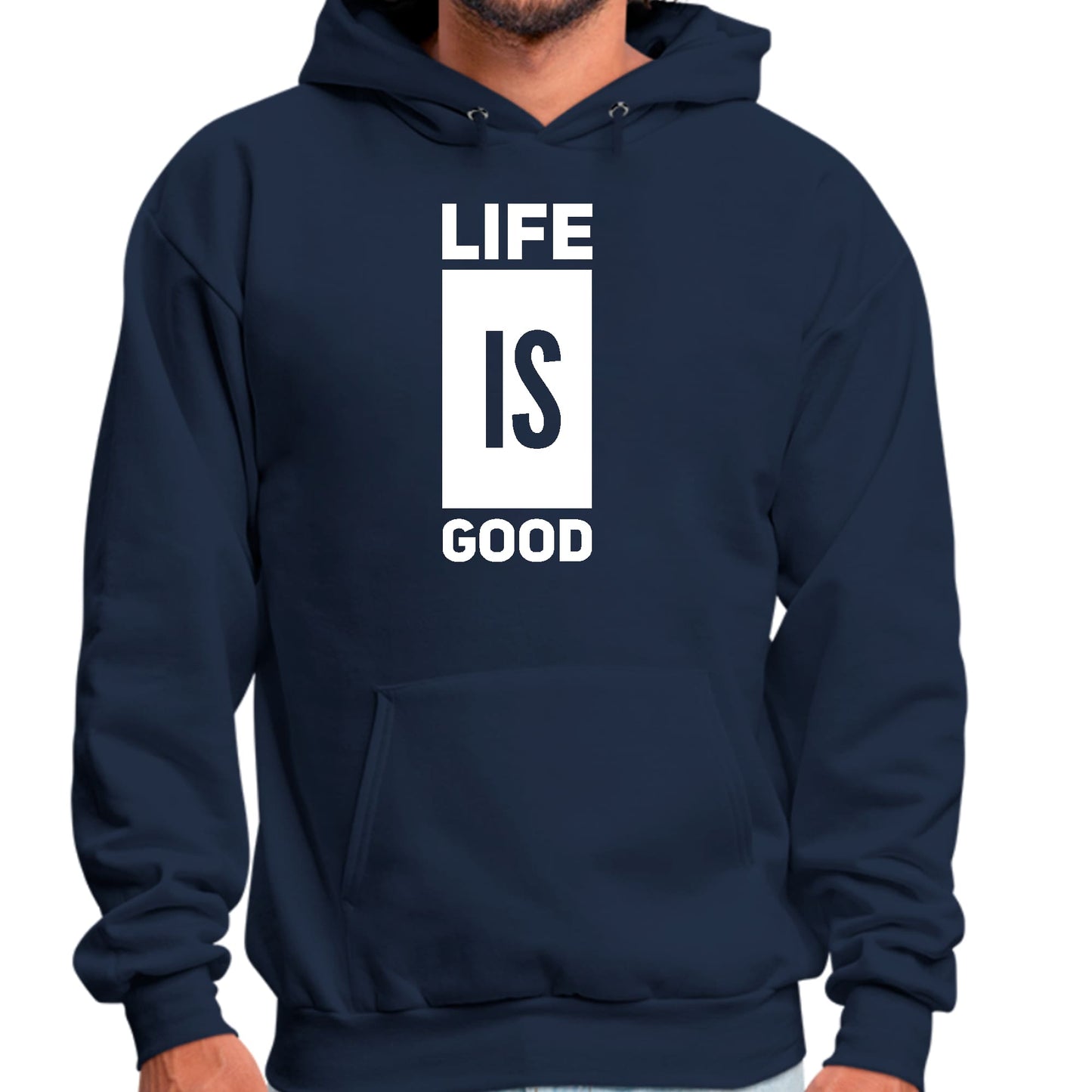 Mens Graphic Hoodie Life is Good-3