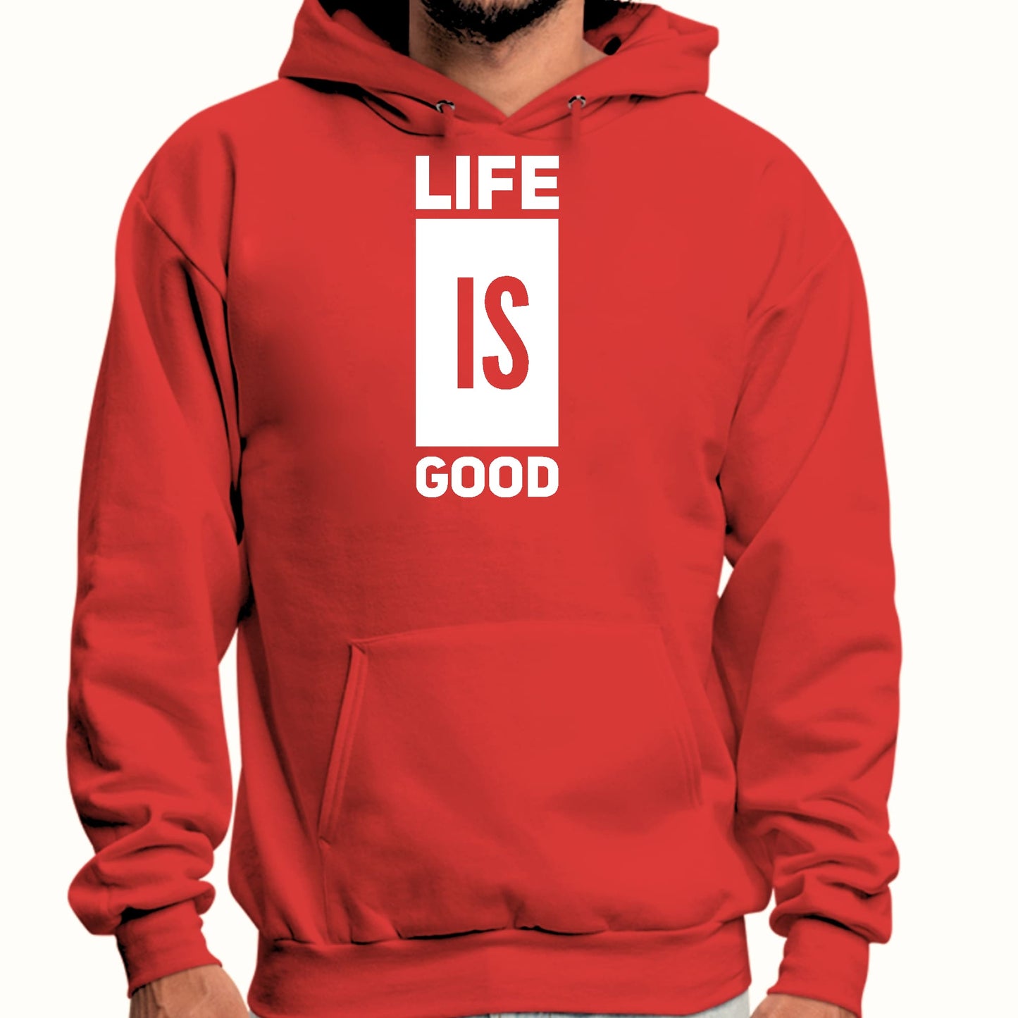 Mens Graphic Hoodie Life is Good-2
