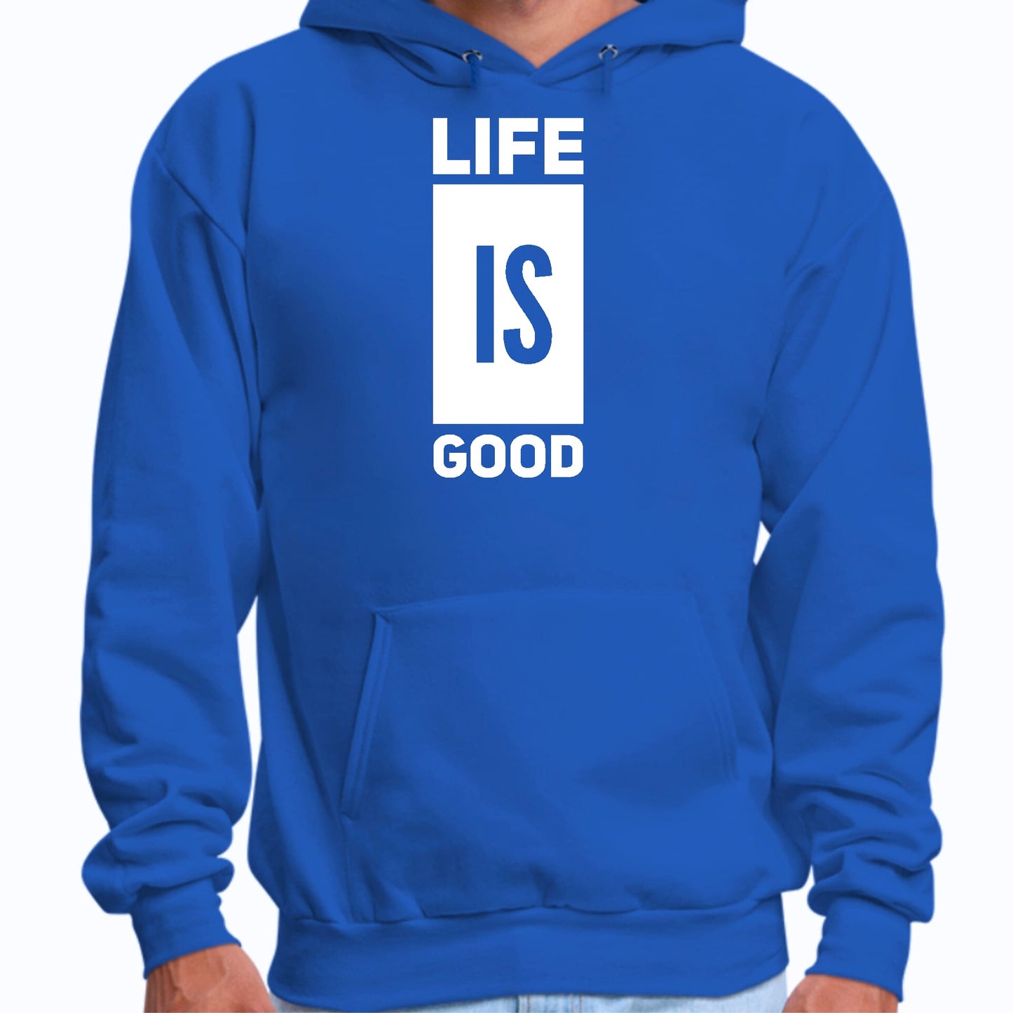 Mens Graphic Hoodie Life is Good-1