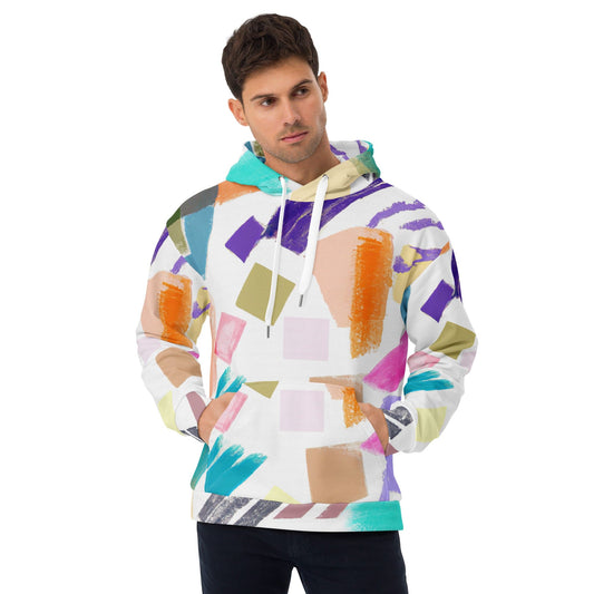 Mens Graphic Hoodie Pastel Pattern-0