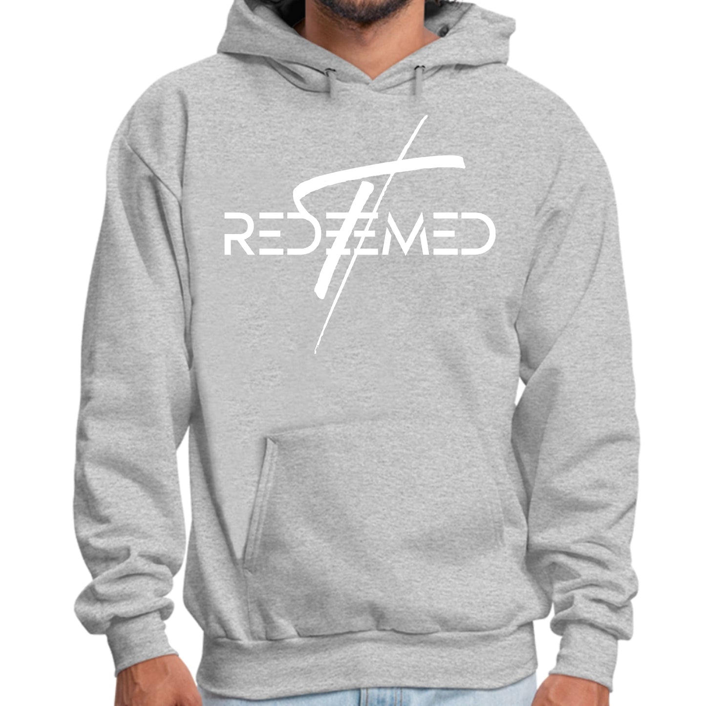 Mens Graphic Hoodie Redeemed Cross-7