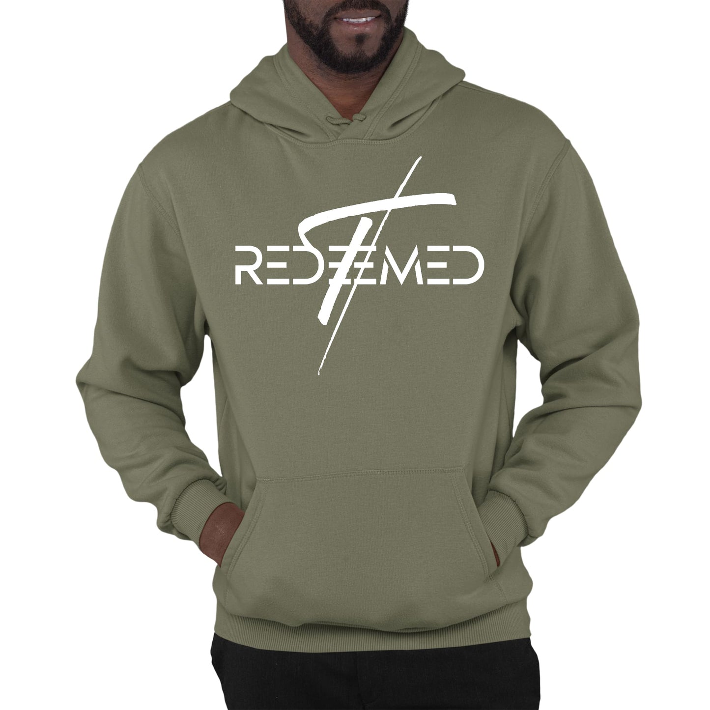 Mens Graphic Hoodie Redeemed Cross-5
