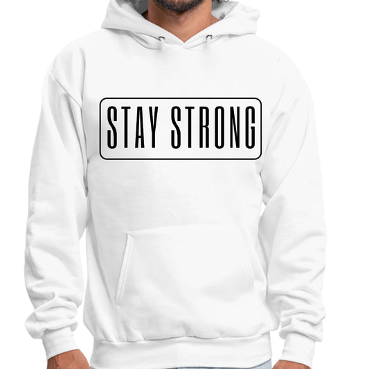 Mens Graphic Hoodie Stay Strong Print-0