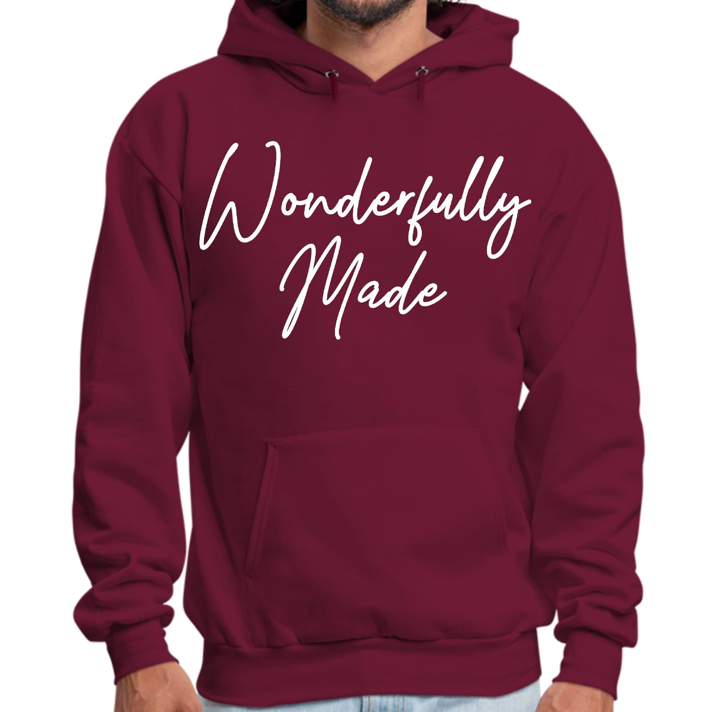 Mens Graphic Hoodie Wonderfully Made-4
