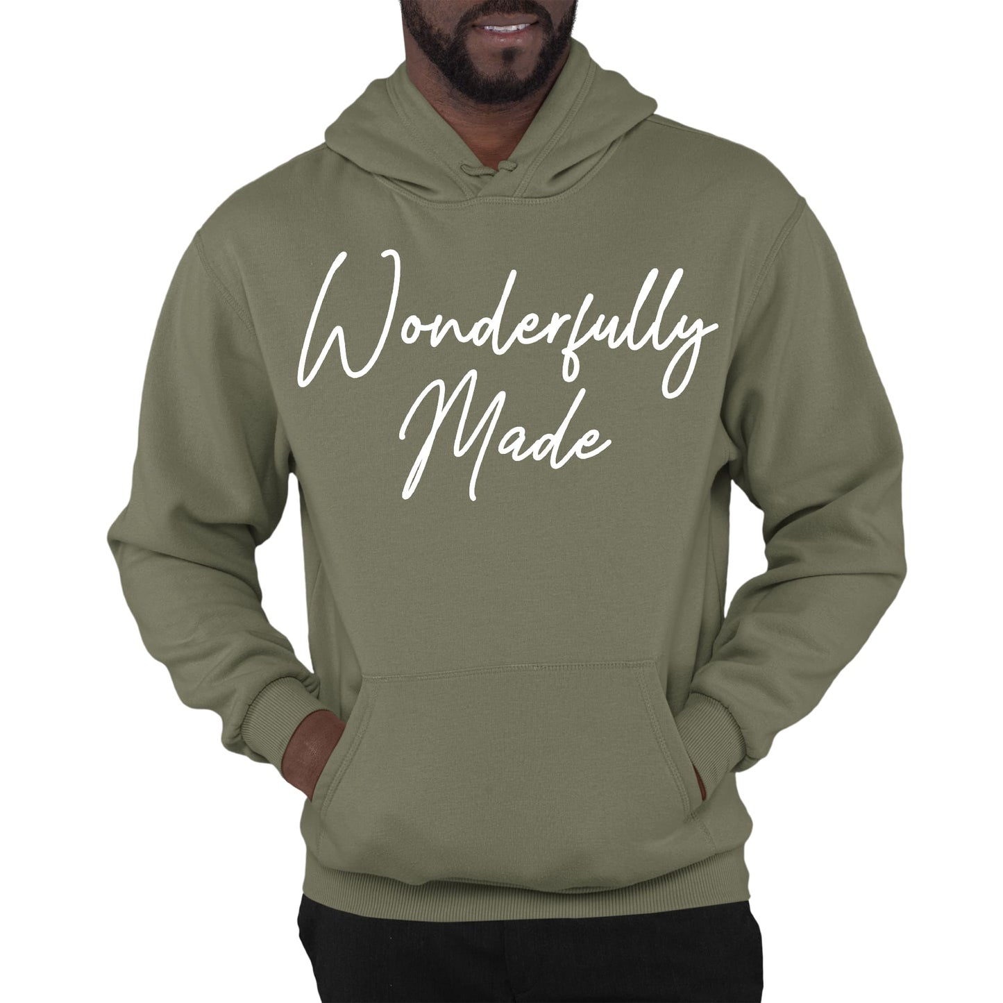 Mens Graphic Hoodie Wonderfully Made-5