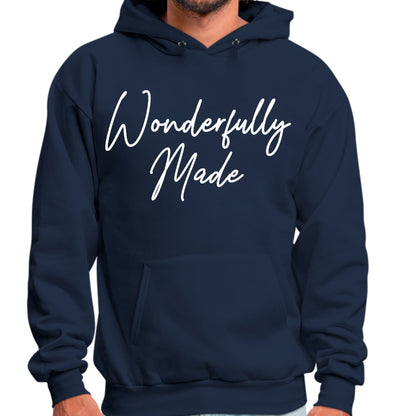 Mens Graphic Hoodie Wonderfully Made-3