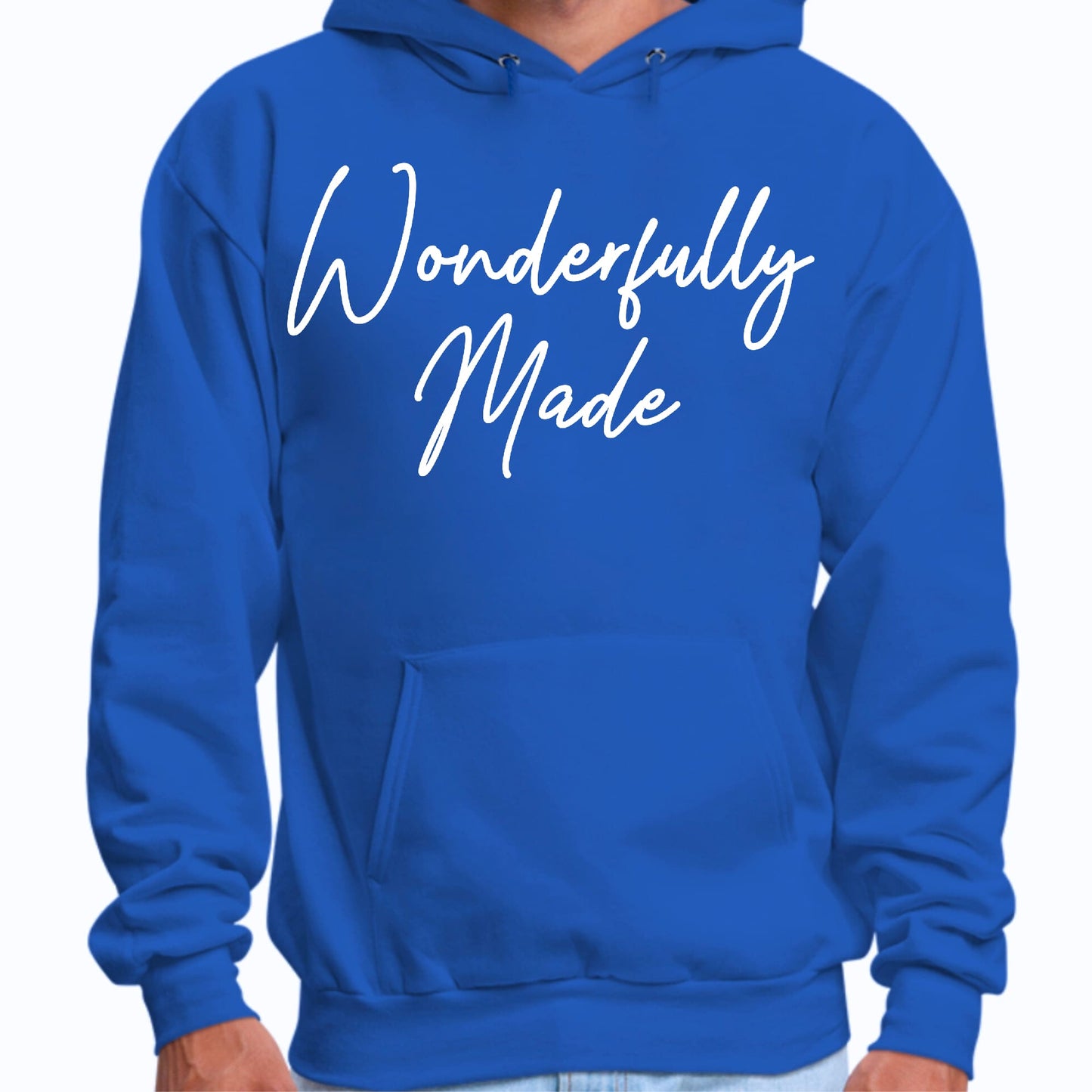 Mens Graphic Hoodie Wonderfully Made-1