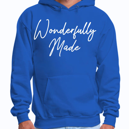 Mens Graphic Hoodie Wonderfully Made-1