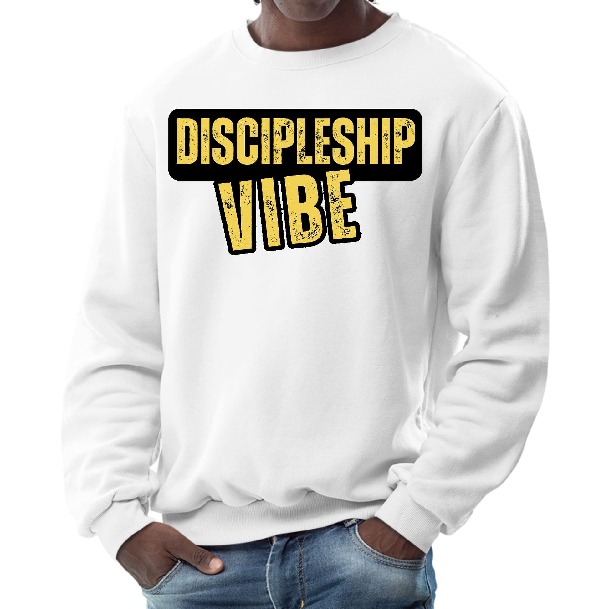 Mens Graphic Sweatshirt - Discipleship Vibe-0