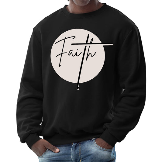 Mens Graphic Sweatshirt - Faith Print-0