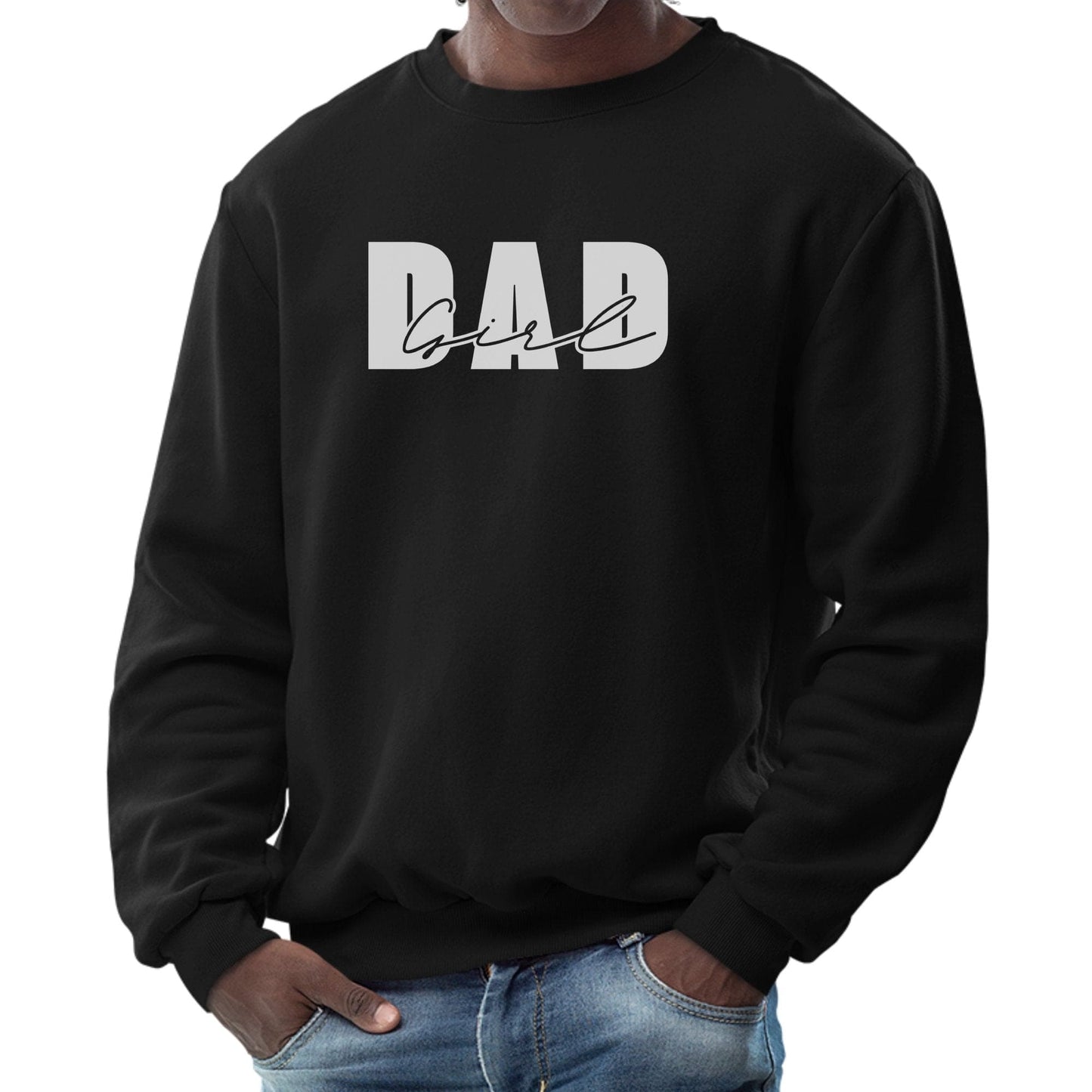 Mens Graphic Sweatshirt - Girl Dad-11