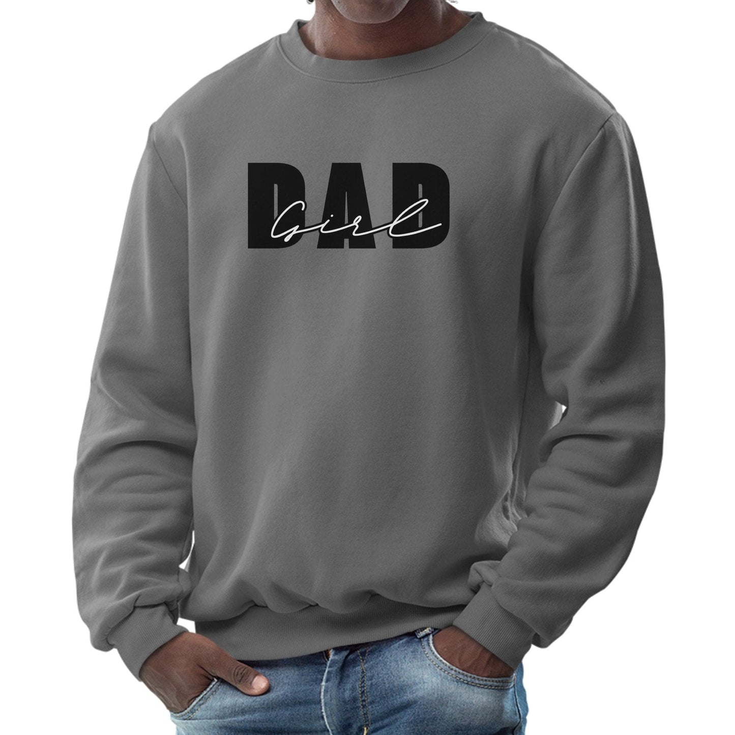 Mens Graphic Sweatshirt - Girl Dad-3