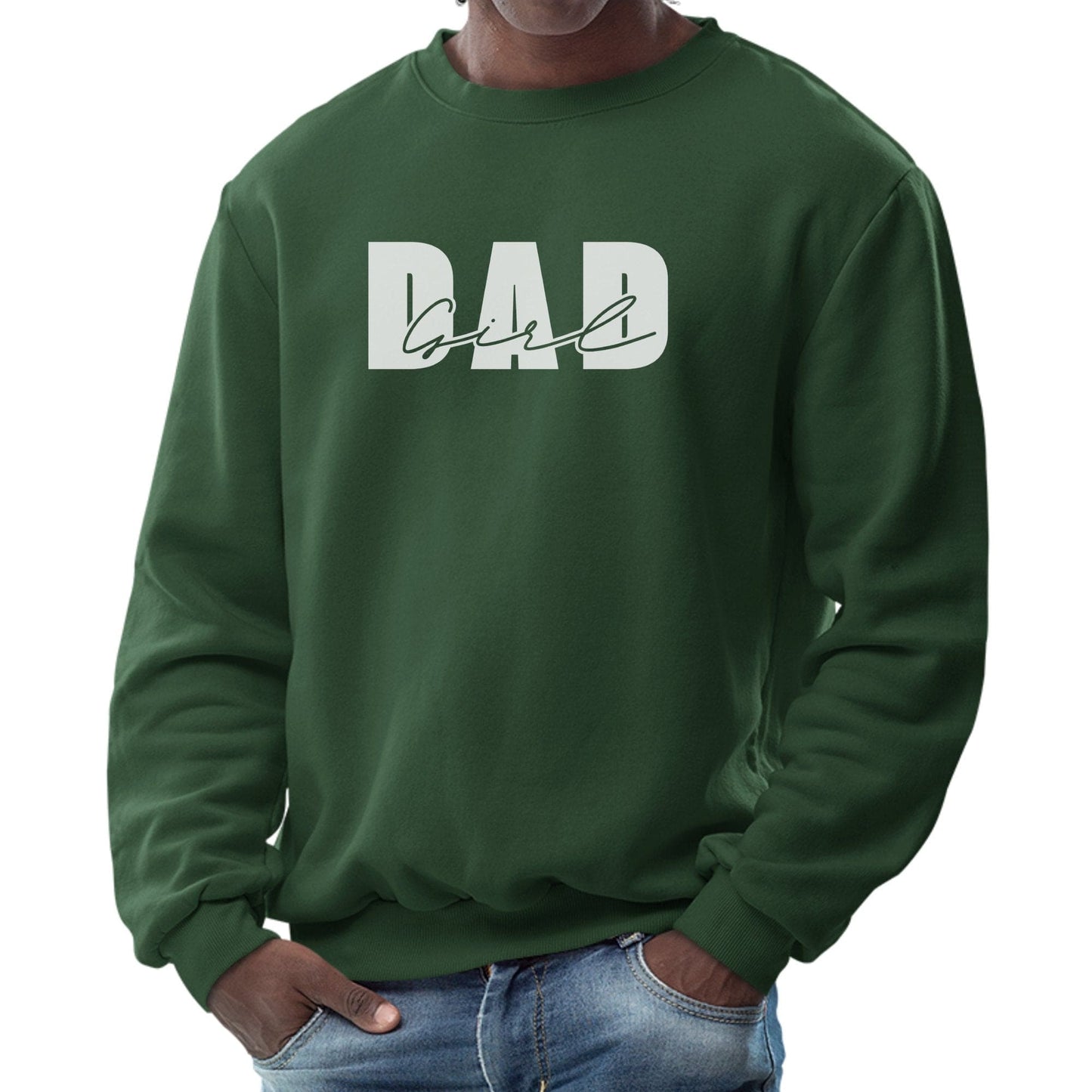 Mens Graphic Sweatshirt - Girl Dad-10