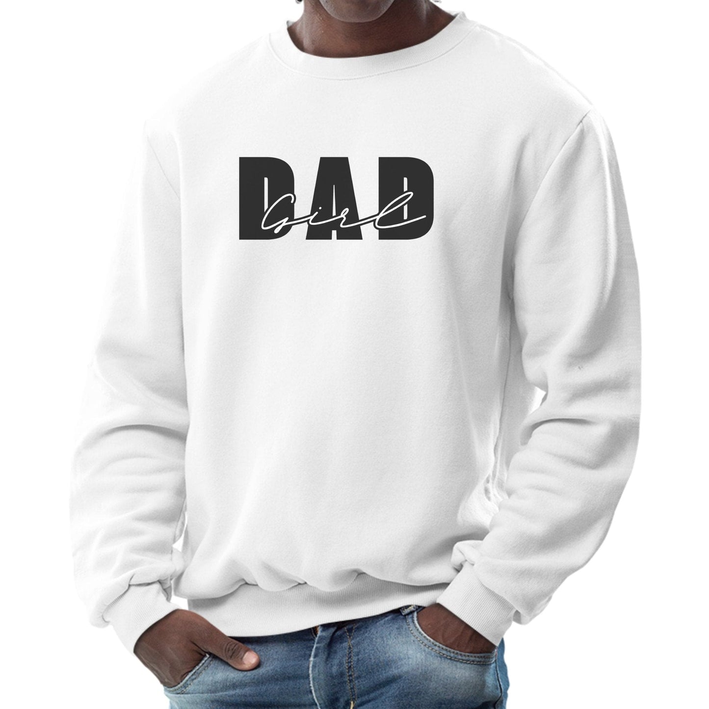 Mens Graphic Sweatshirt - Girl Dad-0