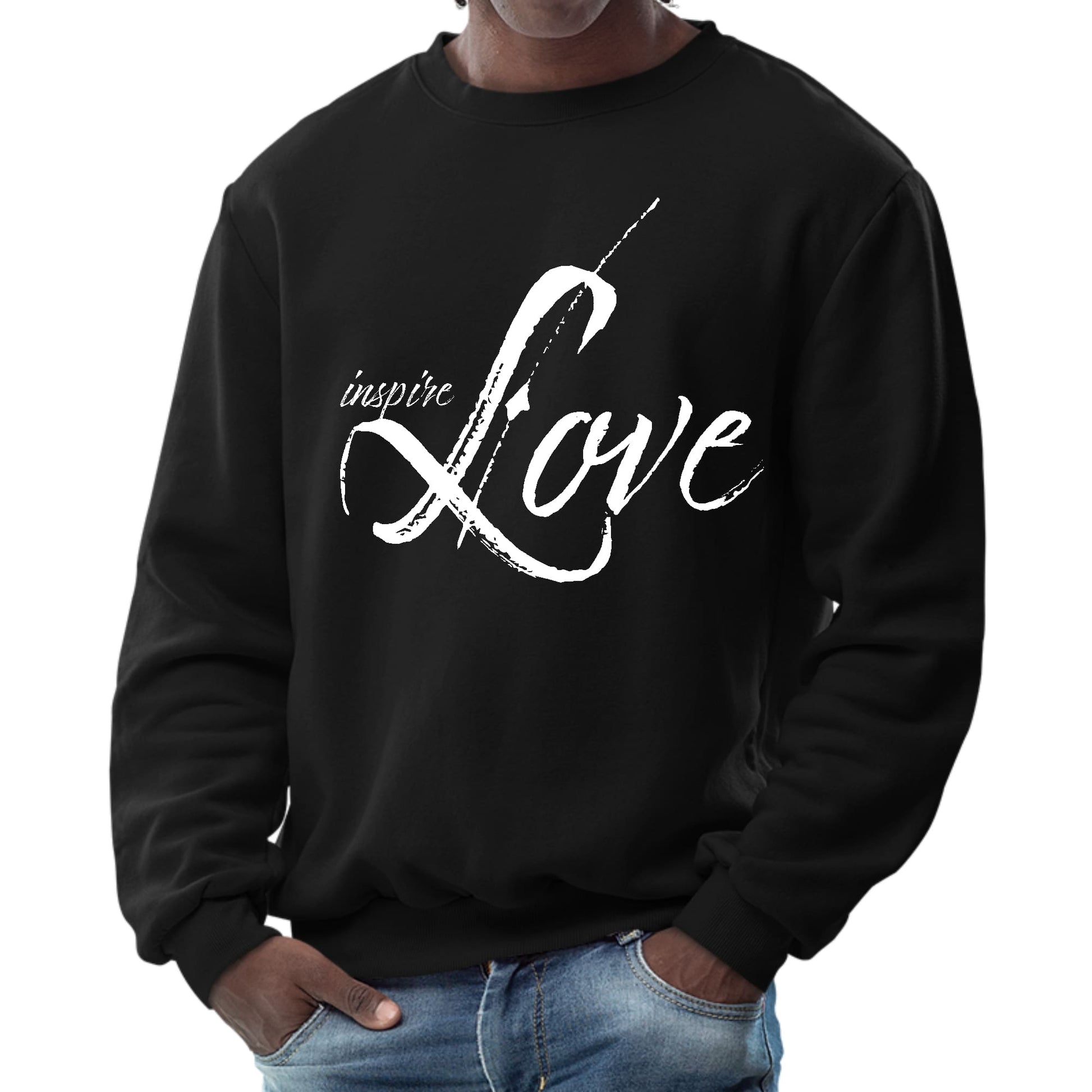 Mens Graphic Sweatshirt - Inspire Love-0