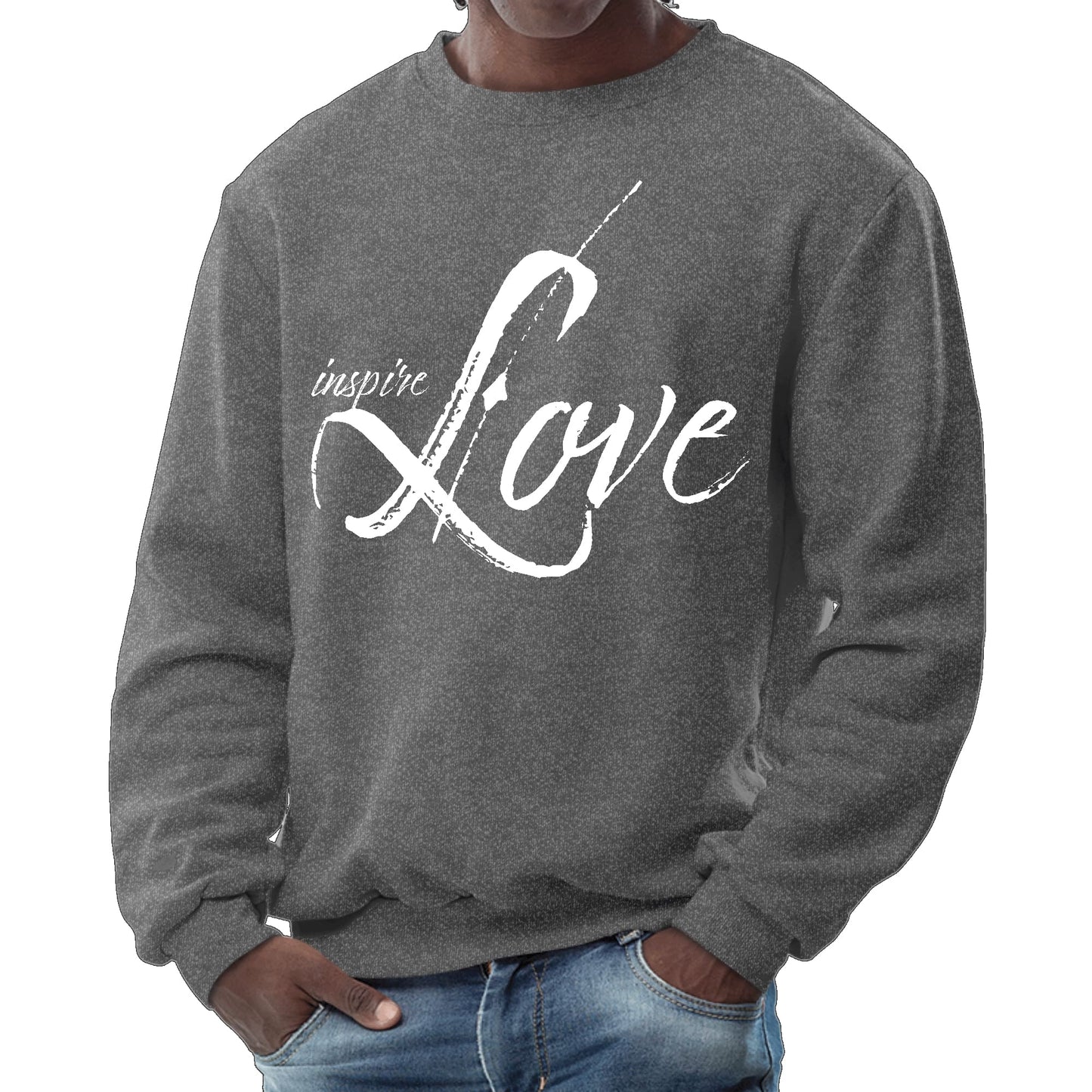 Mens Graphic Sweatshirt - Inspire Love-6