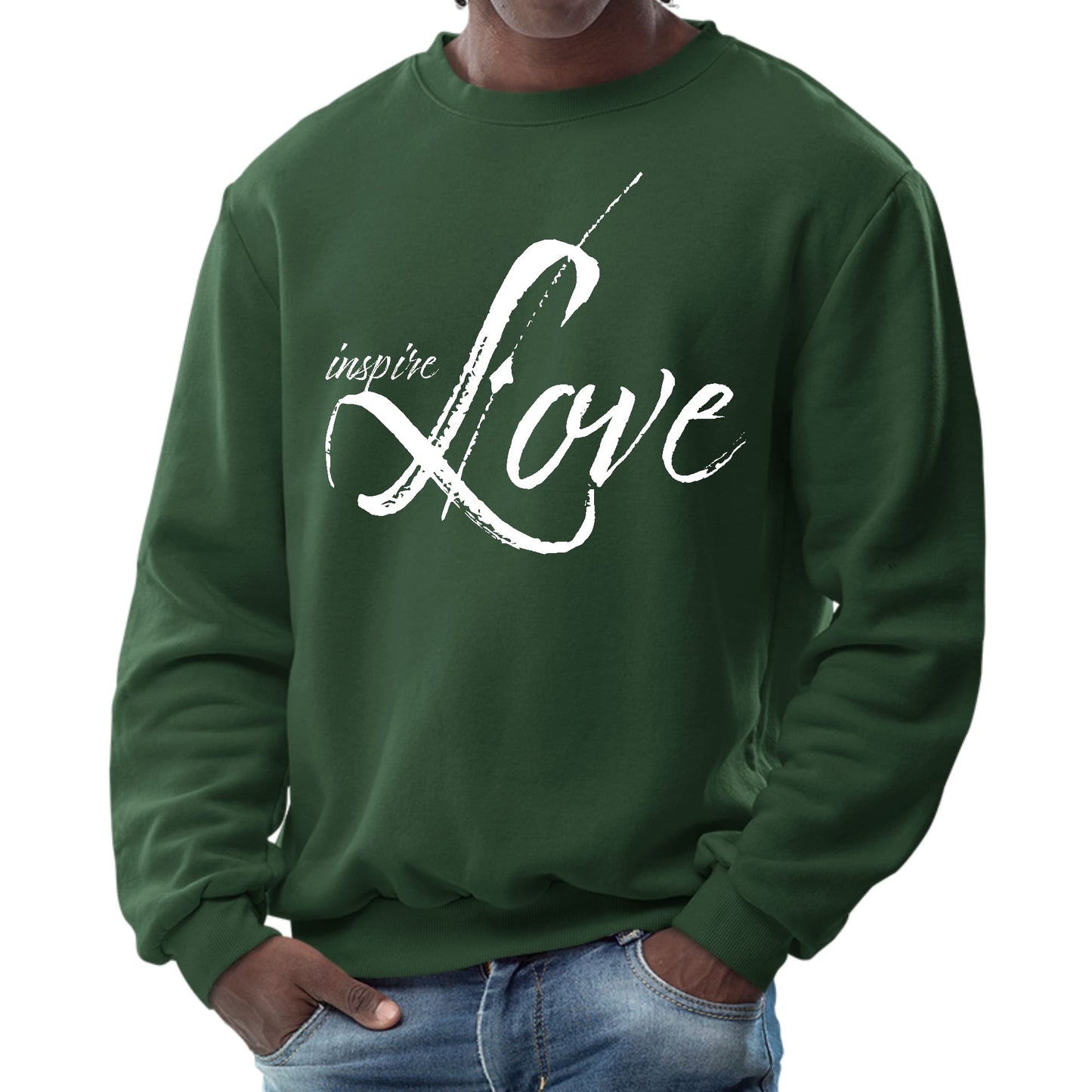 Mens Graphic Sweatshirt - Inspire Love-5