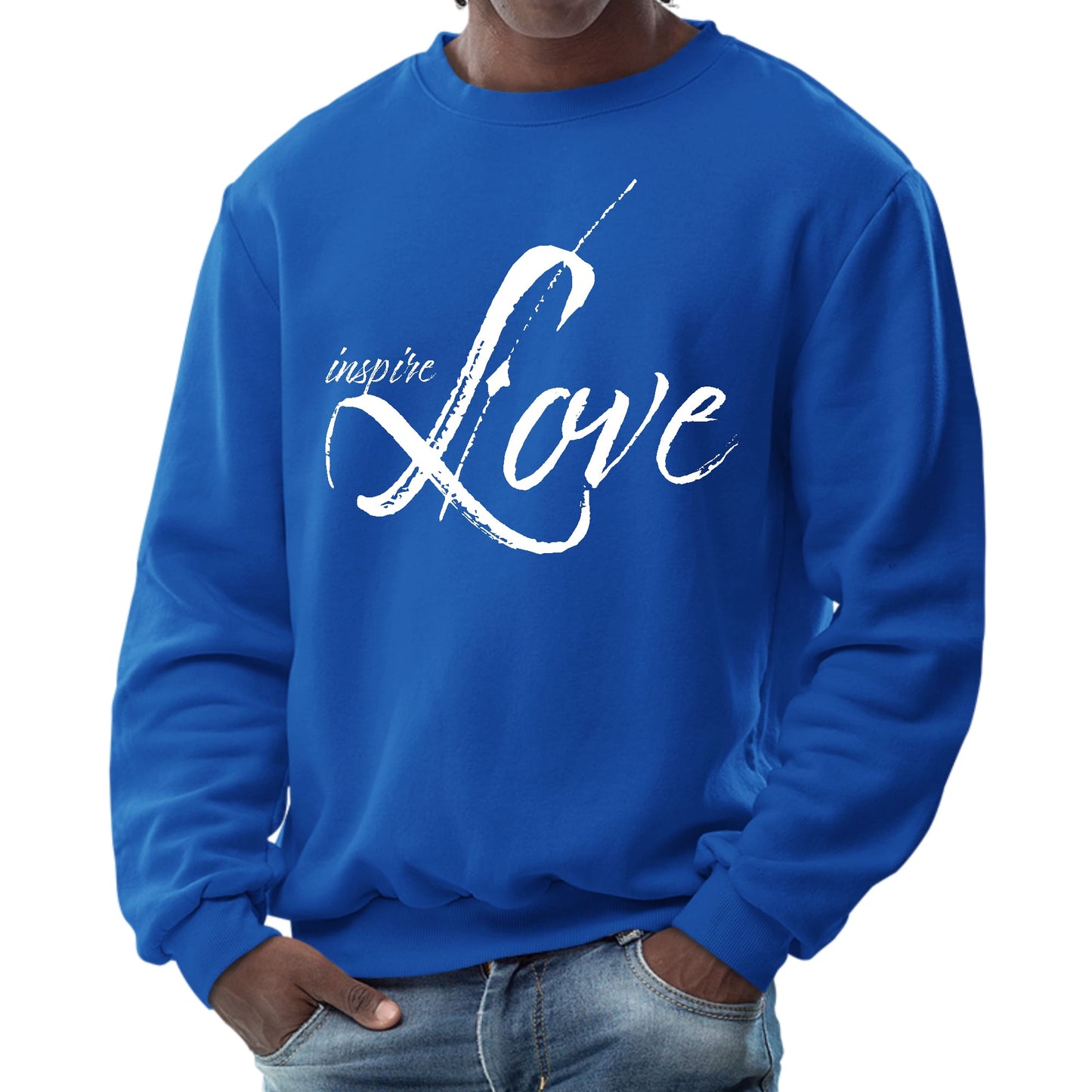 Mens Graphic Sweatshirt - Inspire Love-3