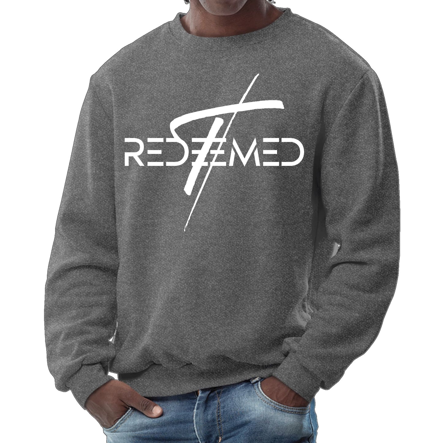 Mens Graphic Sweatshirt - Redeemed Cross-6