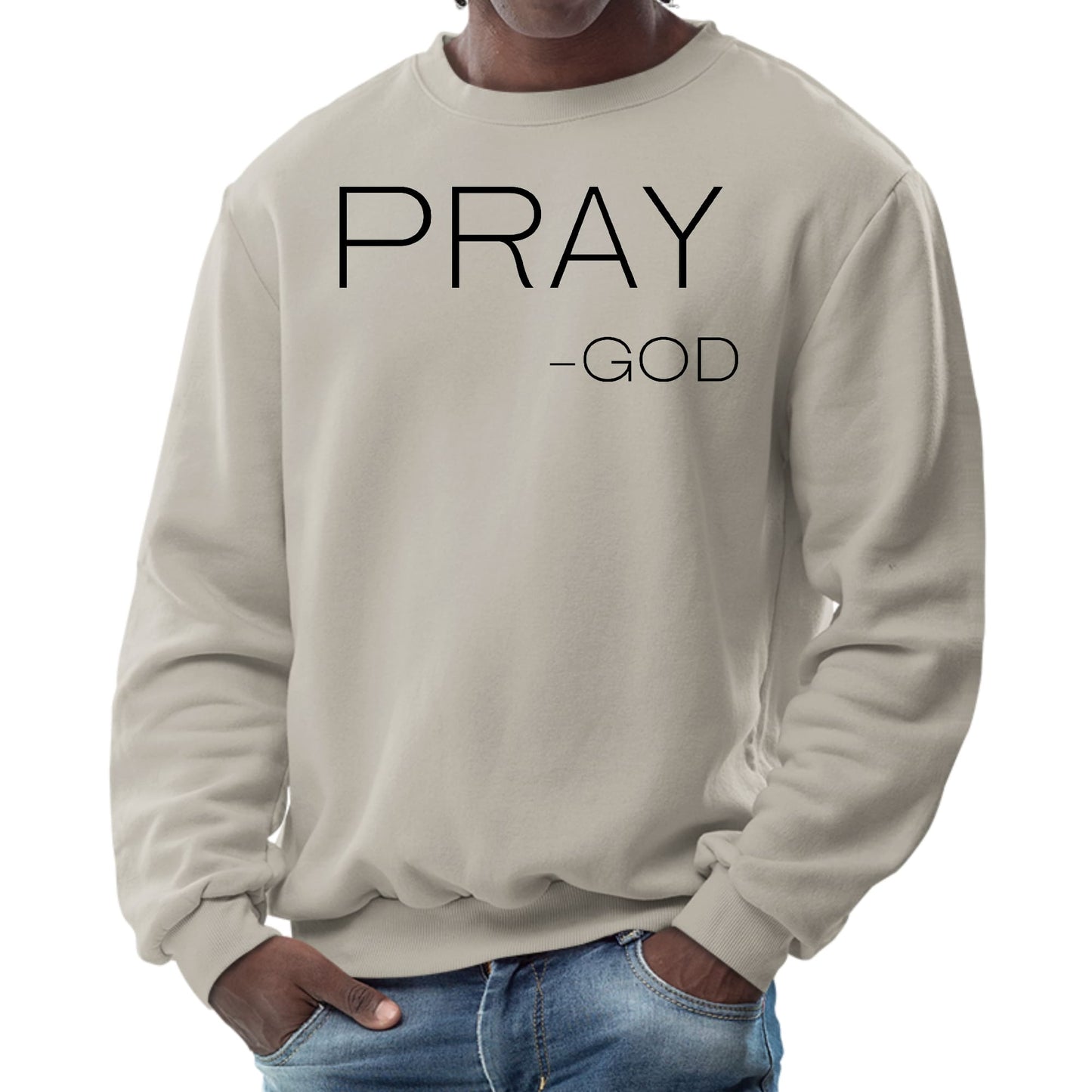 Mens Graphic Sweatshirt - Say it Soul - Pray -god-4