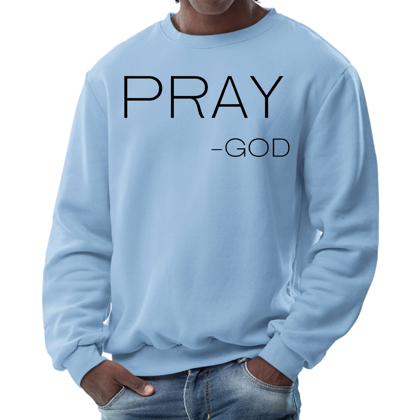 Mens Graphic Sweatshirt - Say it Soul - Pray -god-5