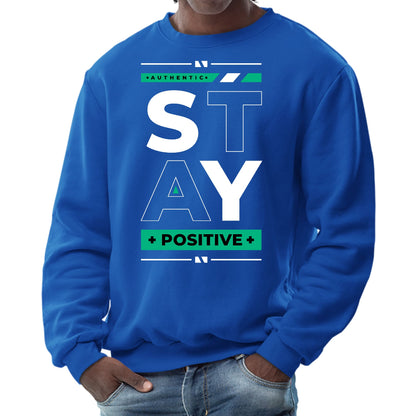 Mens Graphic Sweatshirt - Stay Positive-3