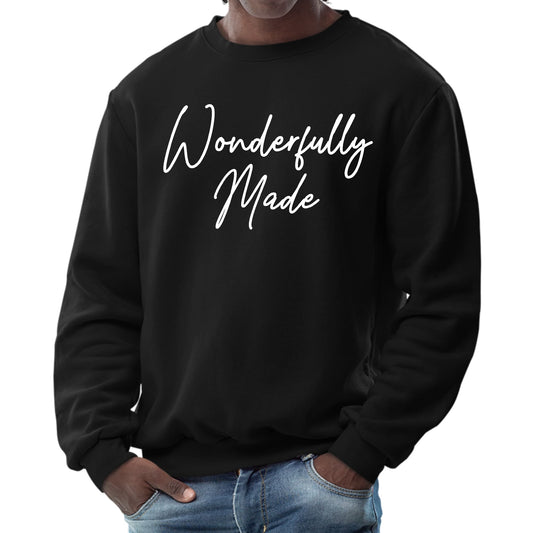 Mens Graphic Sweatshirt - Wonderfully Made-0