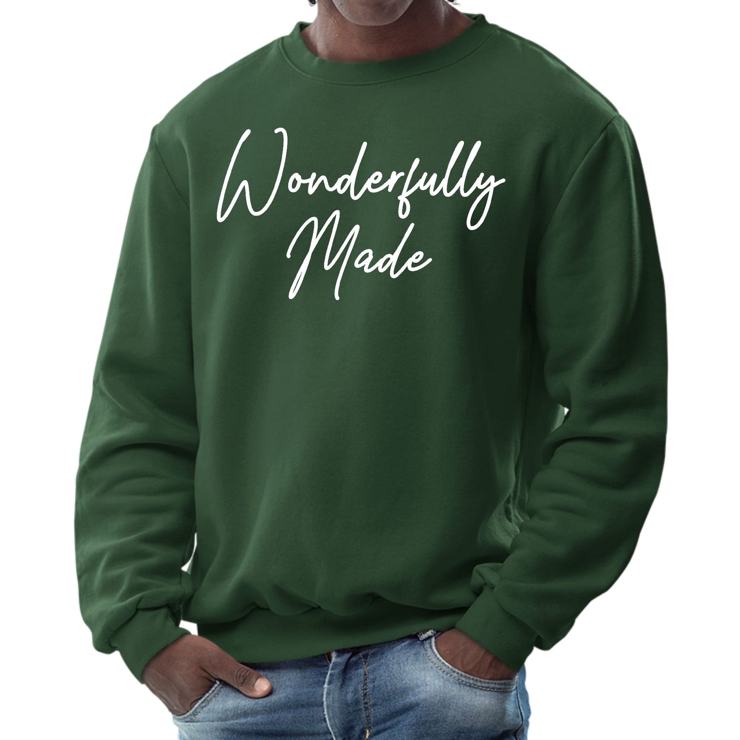 Mens Graphic Sweatshirt - Wonderfully Made-5