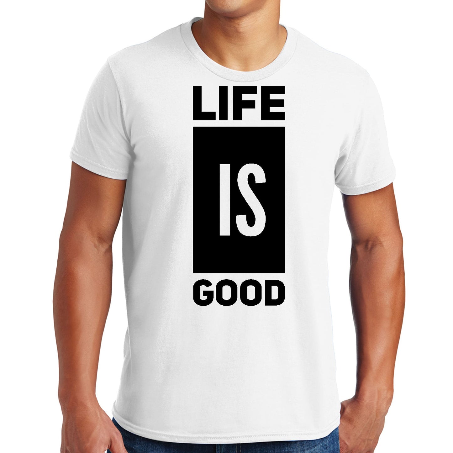Mens Graphic T-shirt Life is Good-0